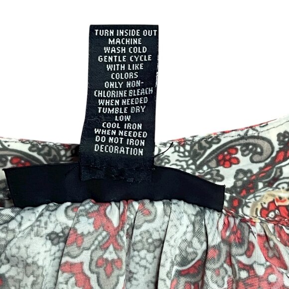 INC International Concepts Medium Embellished Sparkly Beaded Tank Paisley Y2K - Picture 8 of 8